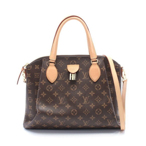 Louis Vuitton Riboi Handbag Leather Monogram Brown - Picture 1 of 6